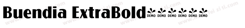 Buendia ExtraBold字体转换